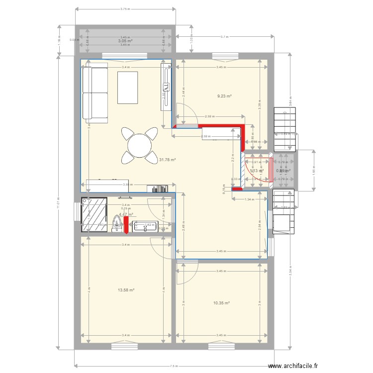 Maison des potiers Version 6 - Cuisine. Plan de 0 pièce et 0 m2