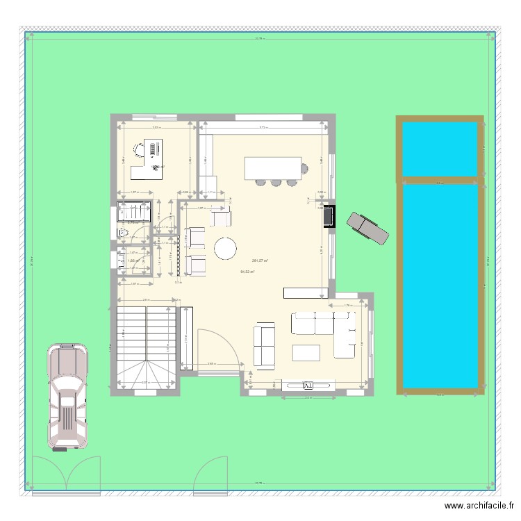 Yahya. Plan de 5 pièces et 534 m2