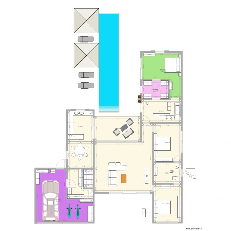 Paradise 1 RDC. Plan de 0 pièce et 0 m2