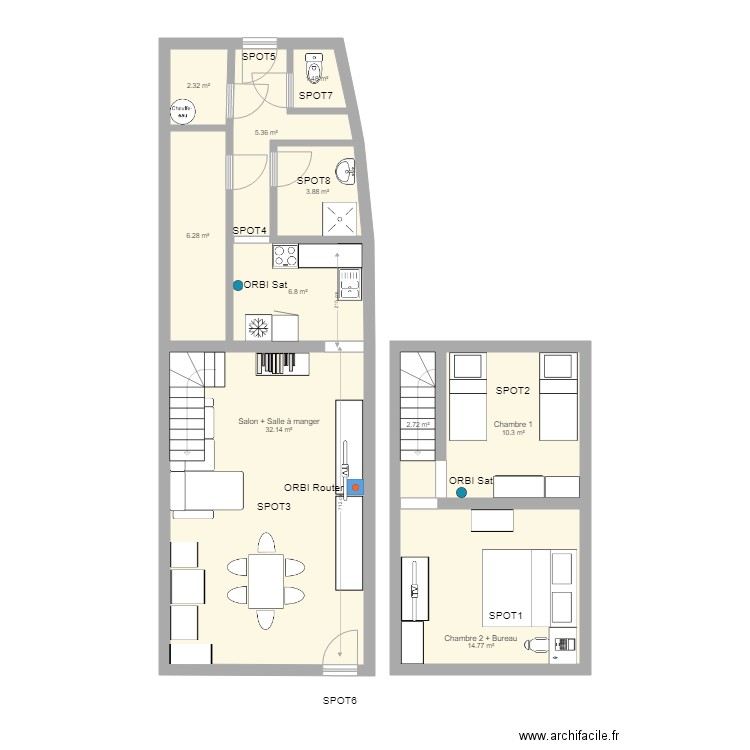 LocationTempleuve. Plan de 0 pièce et 0 m2