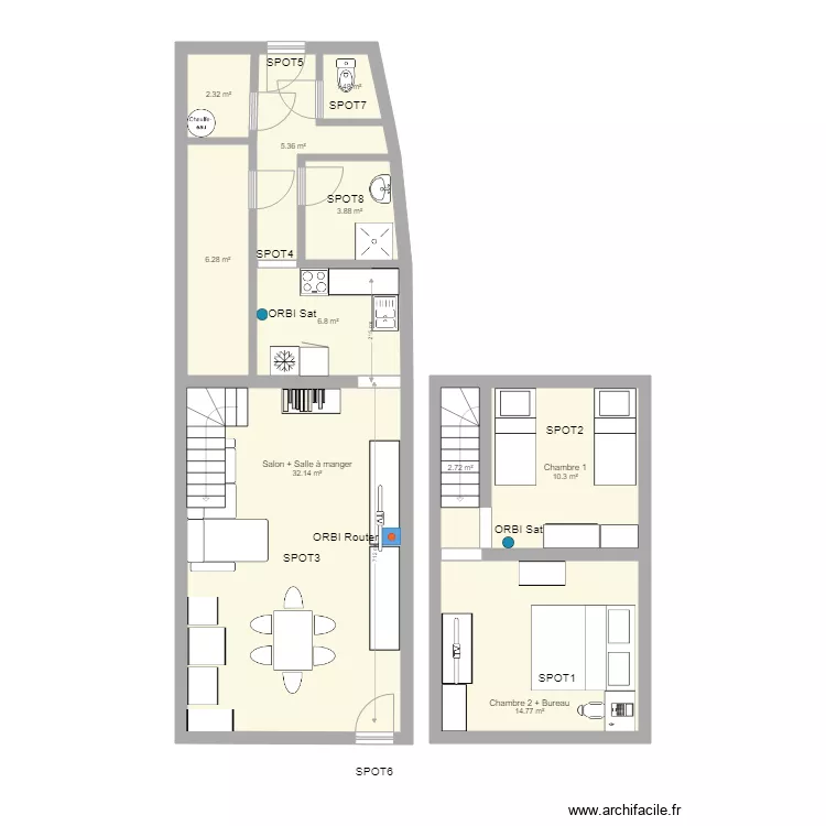 LocationTempleuve. Plan de 