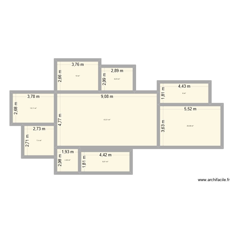 micro creche. Plan de 0 pièce et 0 m2