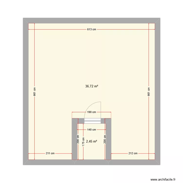 Grenier Maison. Plan de 