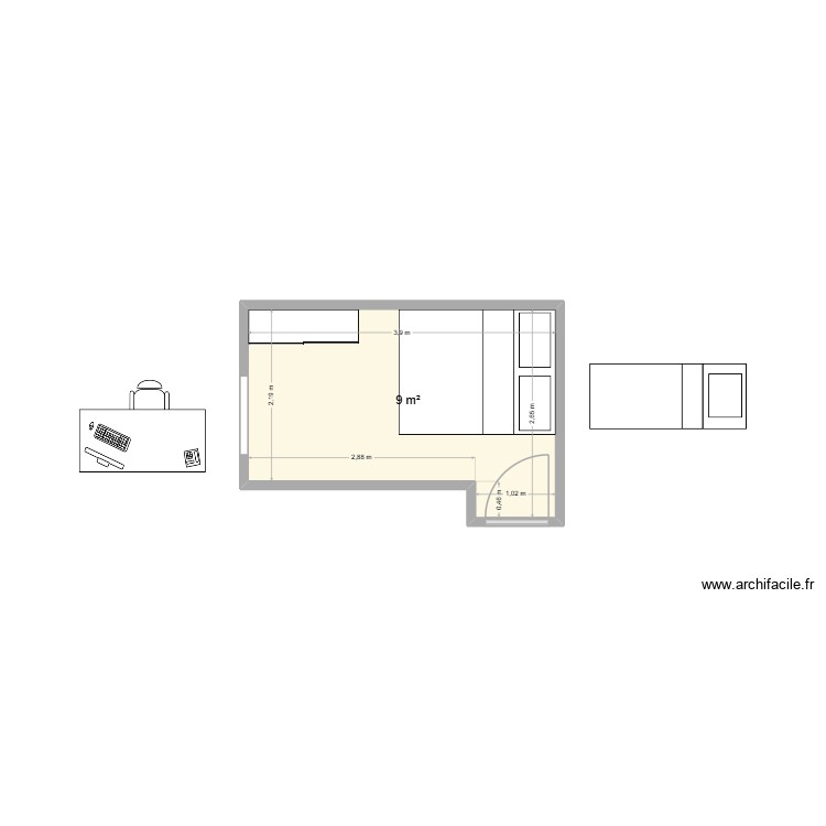 atelier. Plan de 0 pièce et 0 m2