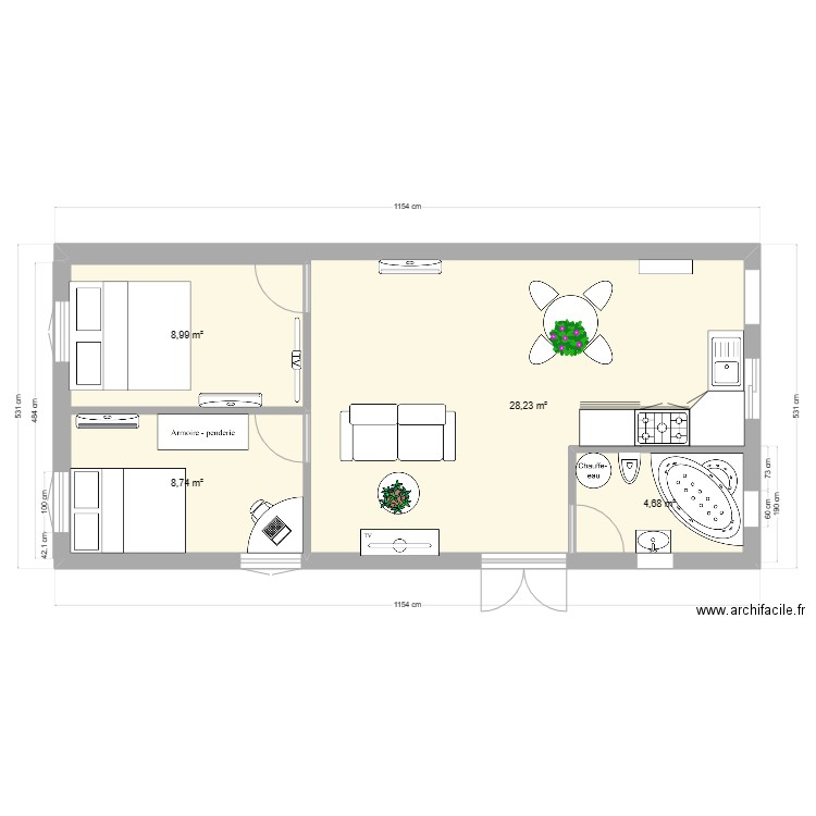 MAISON. Plan de 0 pièce et 0 m2