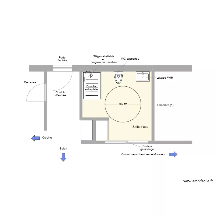 SICRE Existant adaptation. Plan de 