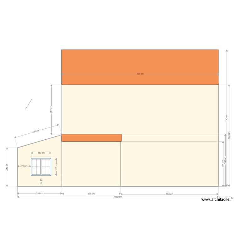 FACADE NORD. Plan de 0 pièce et 0 m2