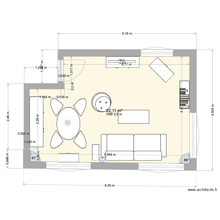 SEJOUR. Plan de 0 pièce et 0 m2