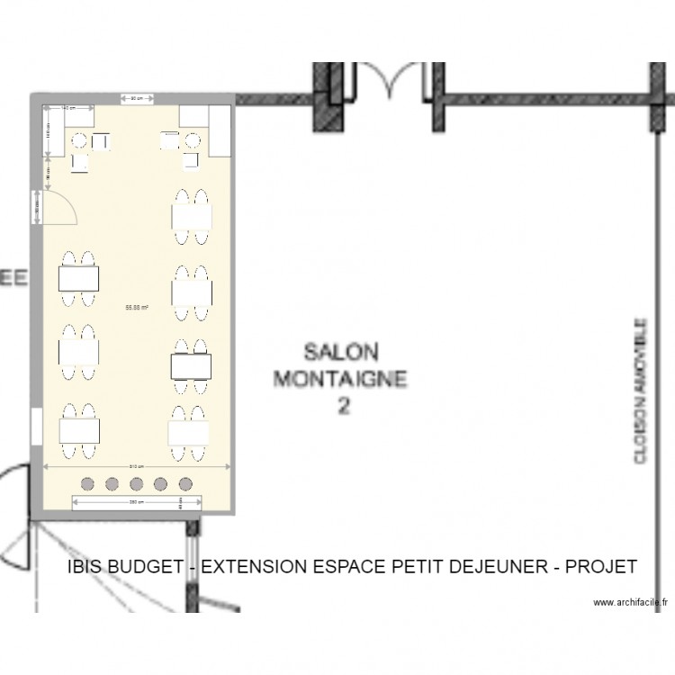 IBIS BUDGET V3. Plan de 0 pièce et 0 m2