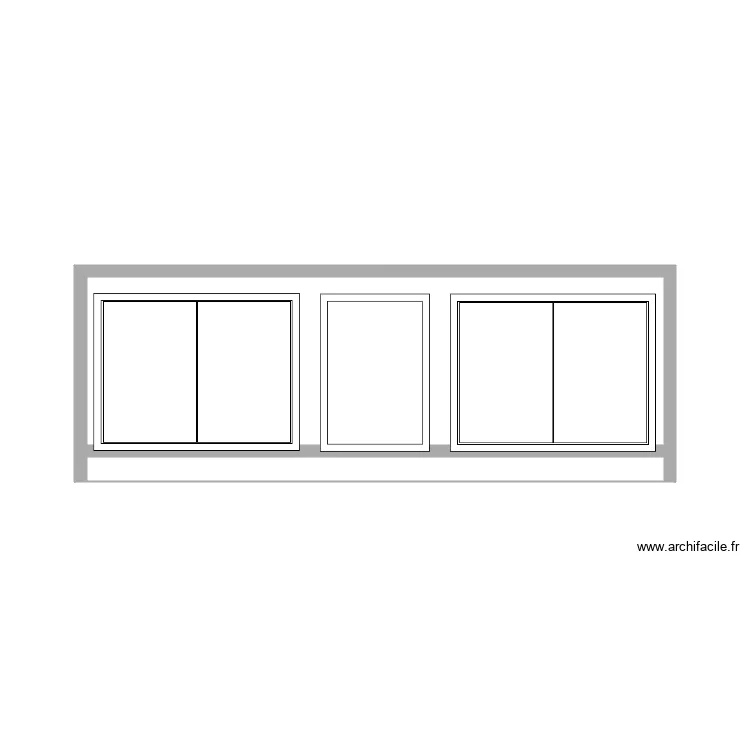 cabinet 1 cuisine principale. Plan de 