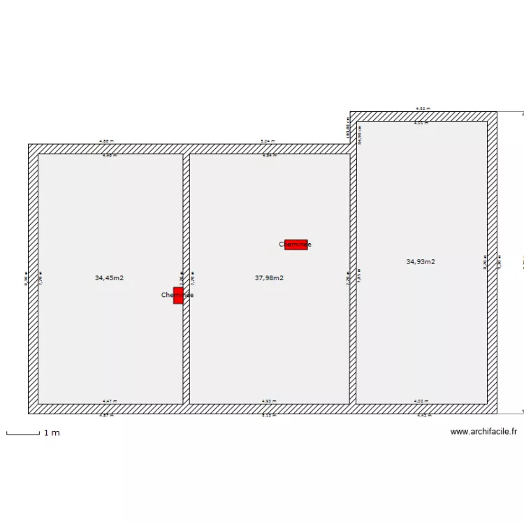 Maison-Etage-base. Plan de 