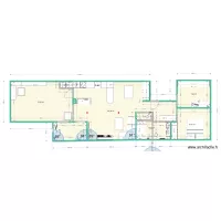 Version finale cuisine en L + salon