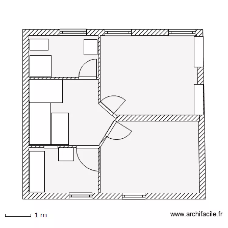 projet 2  bis 1er etage. Plan de 