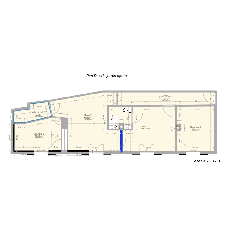 MAKRAM 6.3. Plan de 8 pièces et 74 m2