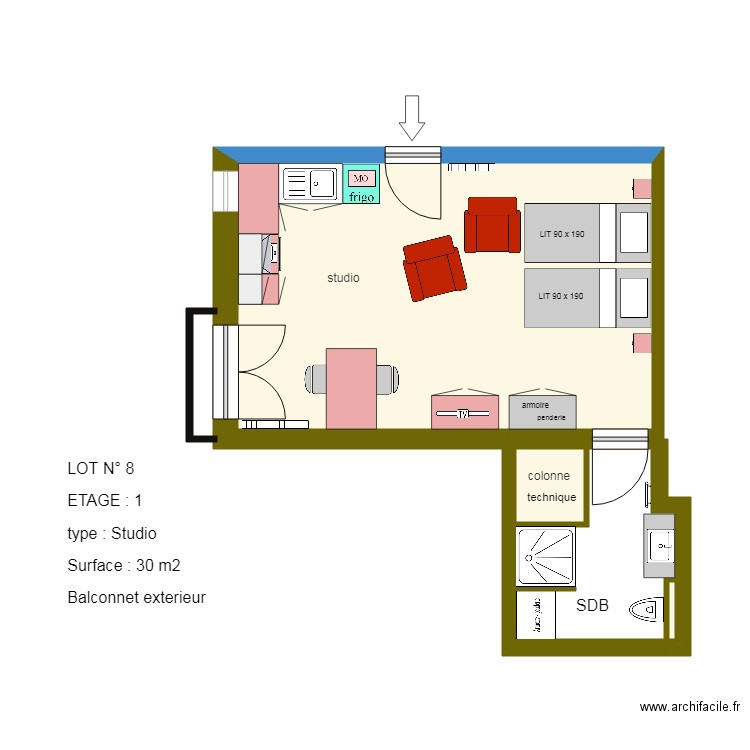 LOT 8. Plan de 0 pièce et 0 m2