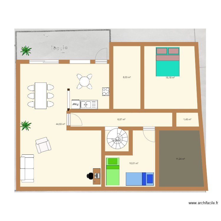 RDC JJ. Plan de 0 pièce et 0 m2