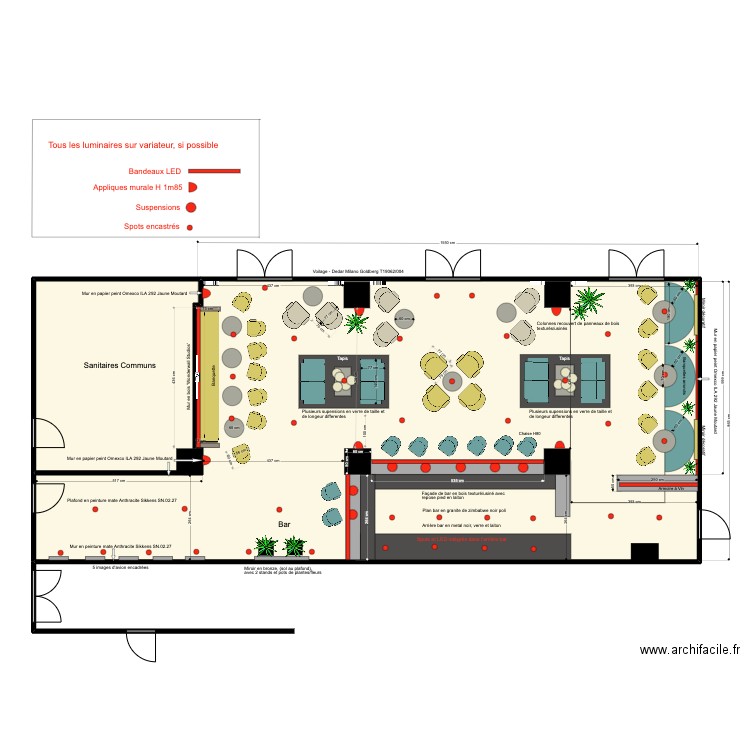 Hotel AZ - Bar revised. Plan de 0 pièce et 0 m2