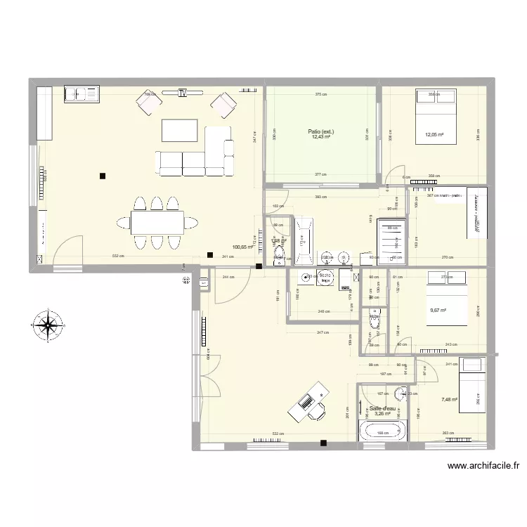 Plan 3&egrave;me. Plan de 