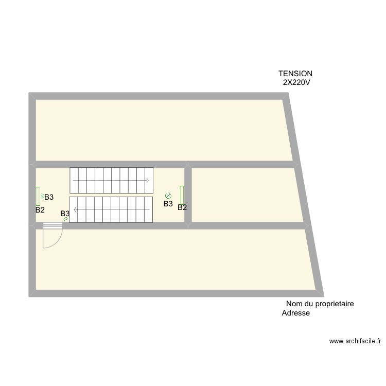 COMUN ET2. Plan de 4 pièces et 46 m2