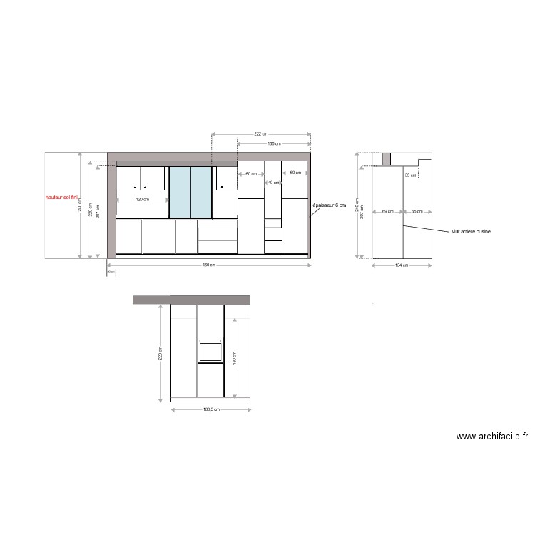 Plan face Sébastien . Plan de 0 pièce et 0 m2