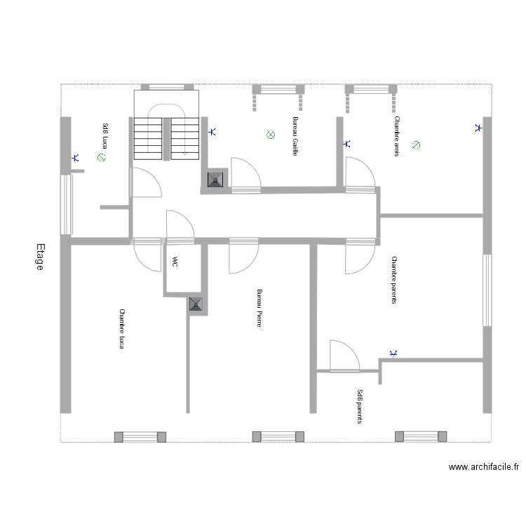 pierre étage vide. Plan de 0 pièce et 0 m2