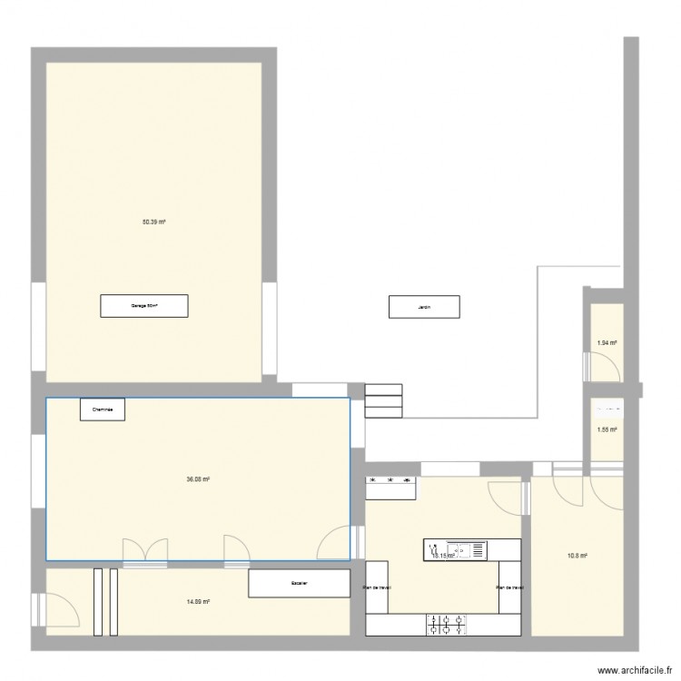 Rdc Projet C. Plan de 0 pièce et 0 m2