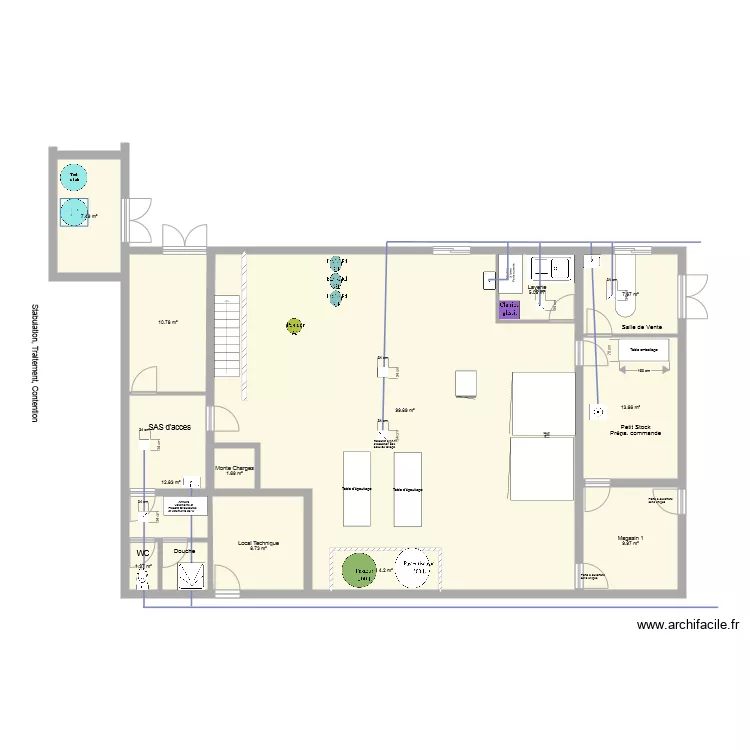 Laiterie vers 8 3. Plan de 