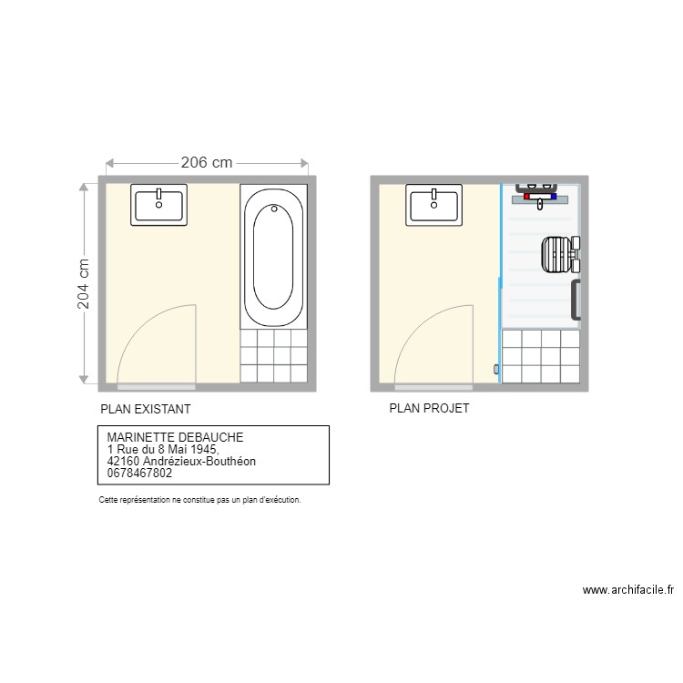 debauche marinette. Plan de 0 pièce et 0 m2