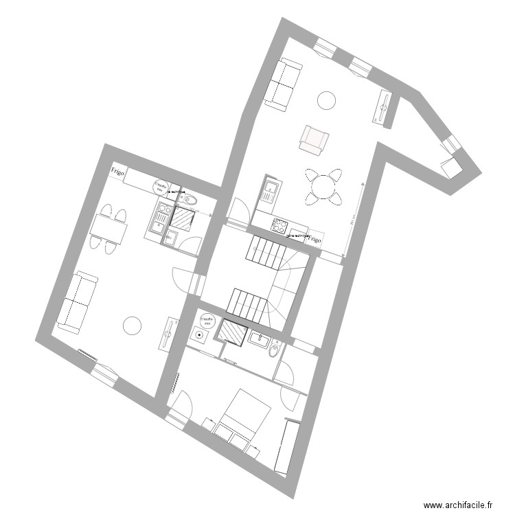 plan B étage 3. Plan de 0 pièce et 0 m2