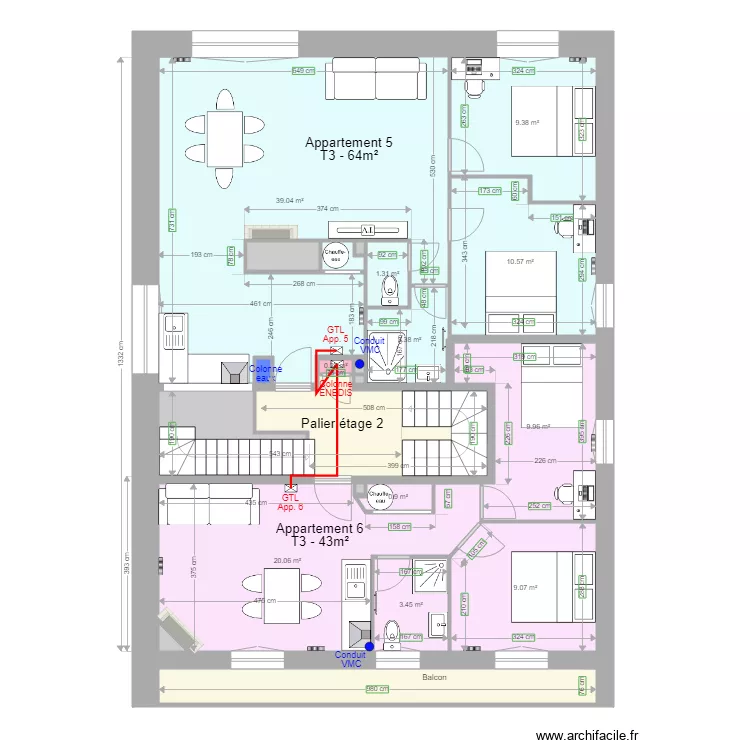 Pasteur Etage 2 d. Plan de 