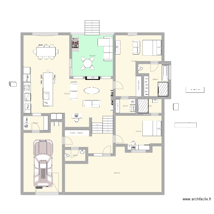 Iris 2 Bi-G 2ch. Plan de 11 pièces et 216 m2