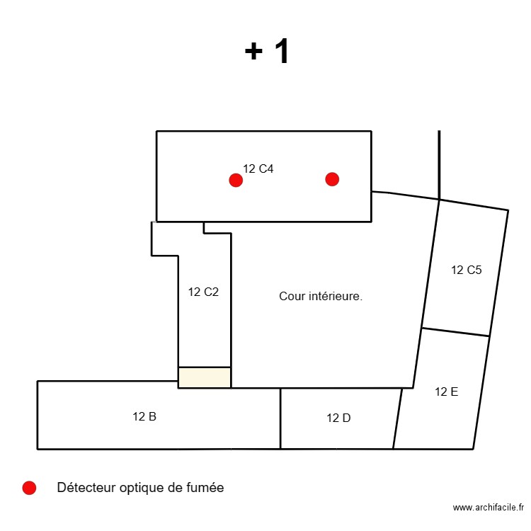 12 C4. Plan de 6 pièces et 201 m2