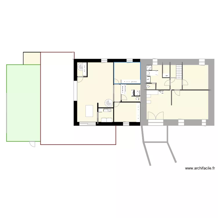 aulagnier etage 1. Plan de 