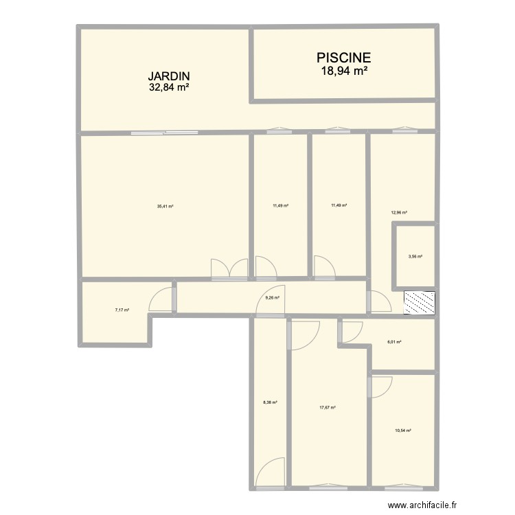 Plan Final RDC Boufarik. Plan de 0 pièce et 0 m2