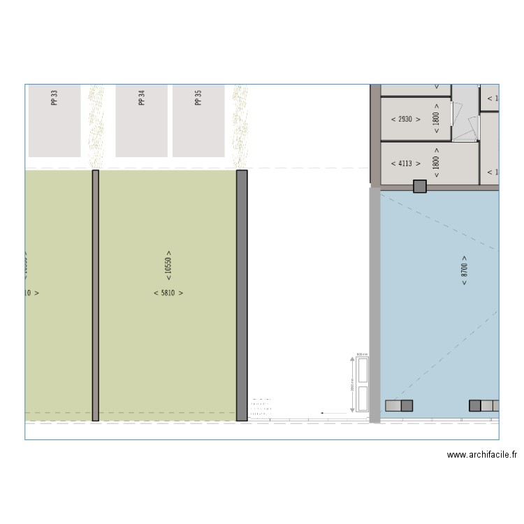 306 airco bovenaanzicht. Plan de 0 pièce et 0 m2