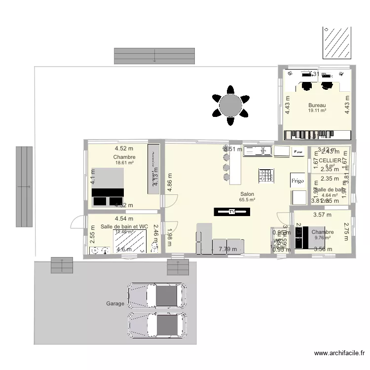 Maison Muriel. Plan de 