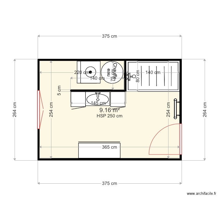 SALLE DE BAINS. Plan de 0 pièce et 0 m2