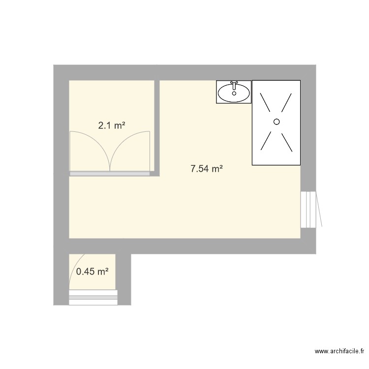 salle de bain. Plan de 0 pièce et 0 m2