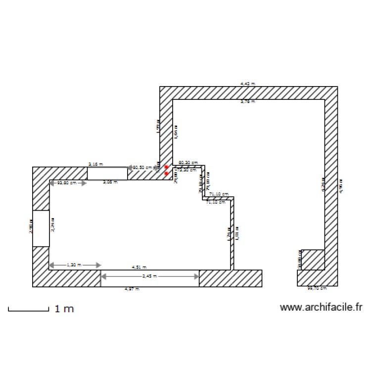 chambre. Plan de 0 pièce et 0 m2