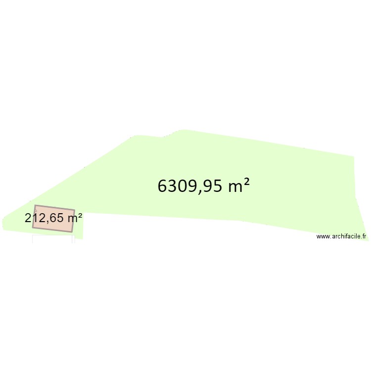 HANGAR plan de masse. Plan de 1 pièce et 213 m2