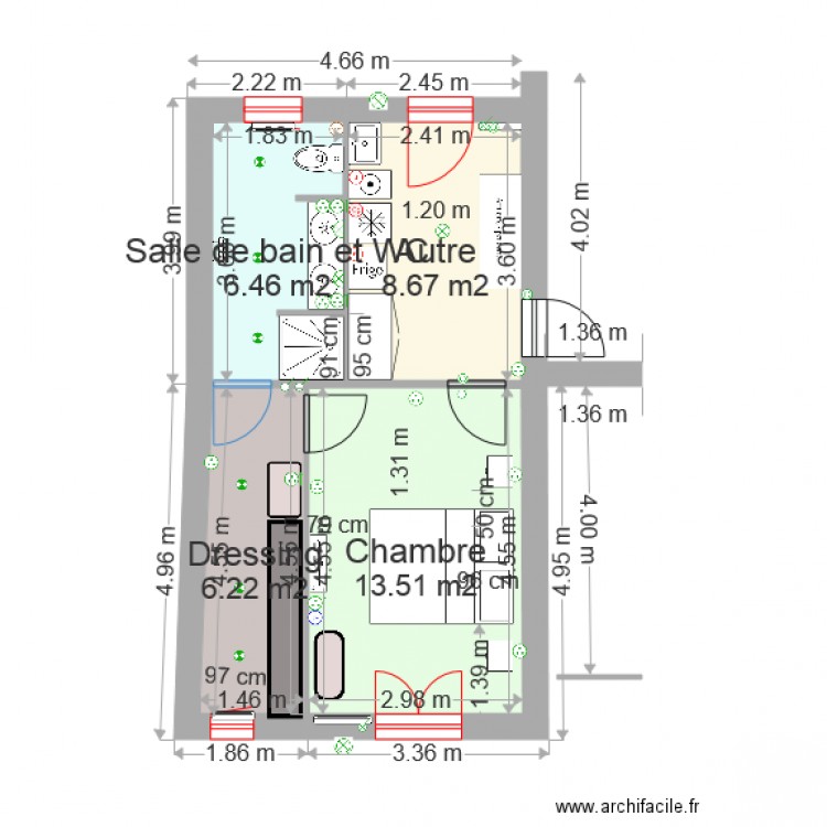 agrandissement 35 avec électricité. Plan de 0 pièce et 0 m2