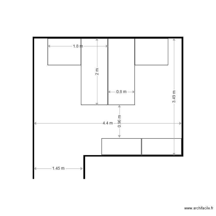 plan bureau. Plan de 0 pièce et 0 m2