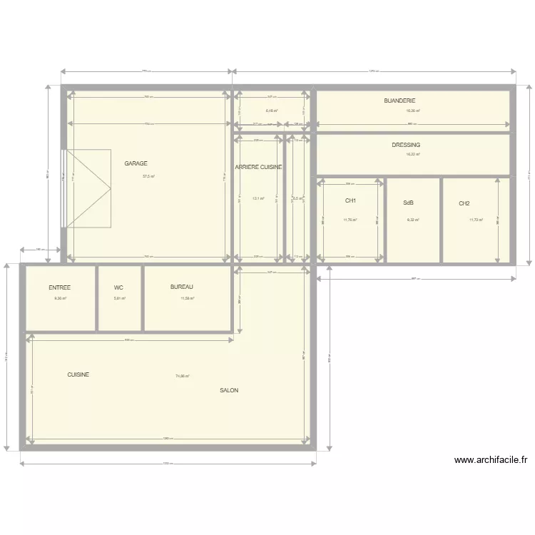 PLAN MAISON  juillet. Plan de 