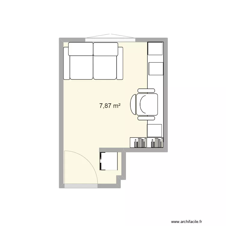 bureau. Plan de 