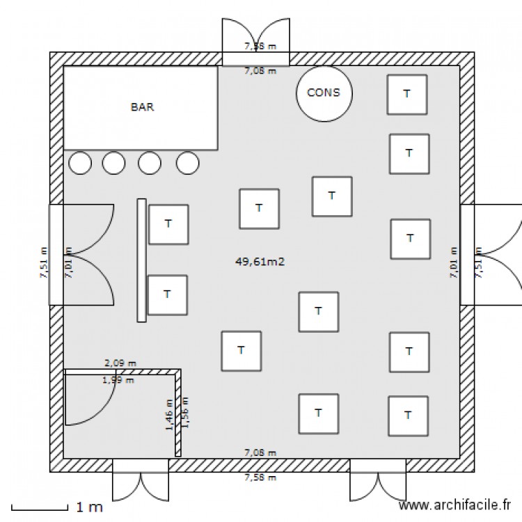 SALLE. Plan de 0 pièce et 0 m2