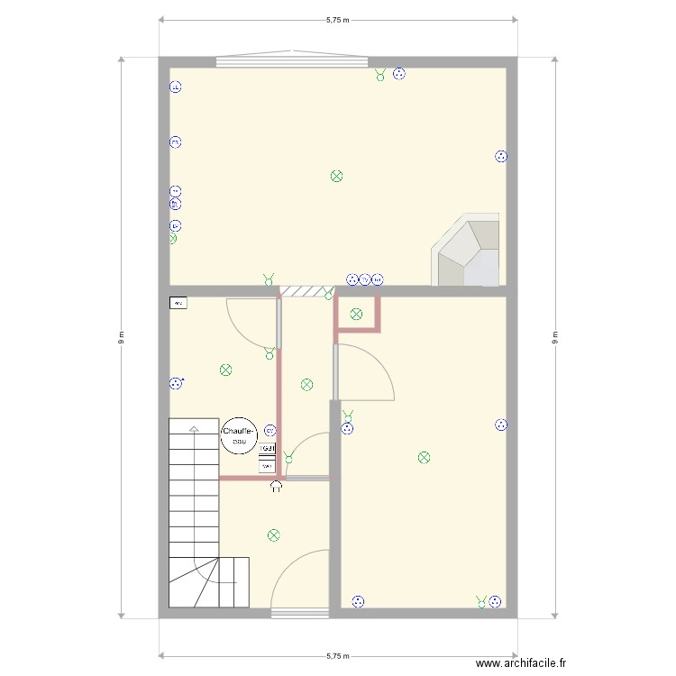 tuci house PLAN RDC. Plan de 0 pièce et 0 m2