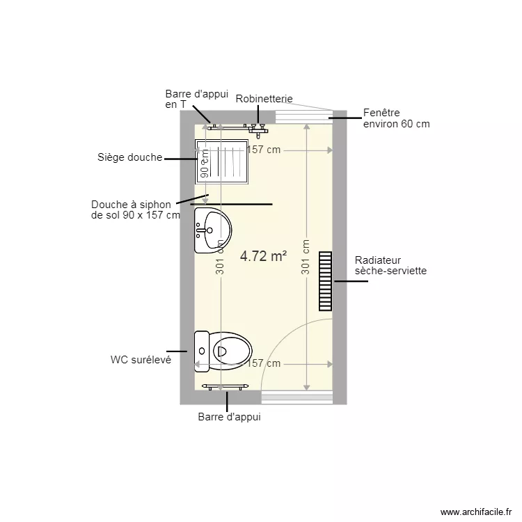 SDB Projet n1 Arnould. Plan de SDB Projet n1 Arnould. Plan de