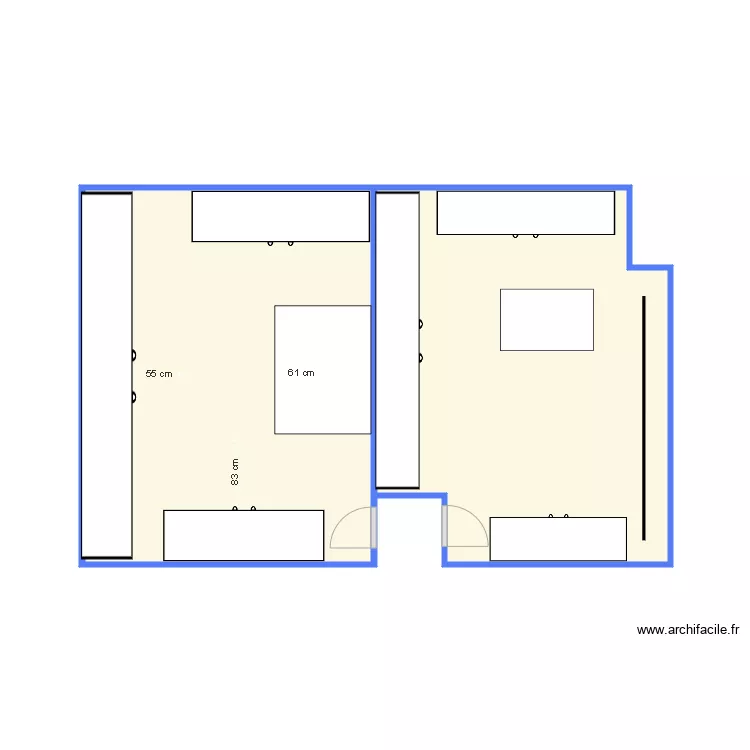 am&eacute;nagements 1er. Plan de 