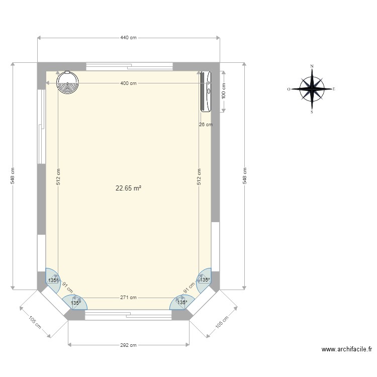 PLAN VERANDA 5 FACADES. Plan de 0 pièce et 0 m2