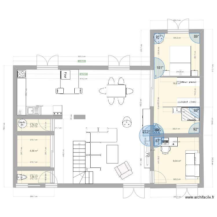 proposition 3. Plan de 5 pièces et 37 m2